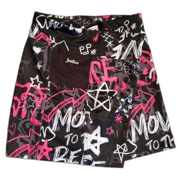 Justice Active Movement Dance Compression Shorts with Side Pockets - Size 16P - Picture 2 of 8